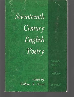 Seller image for Seventeenth Century English Poetry for sale by Thomas Savage, Bookseller