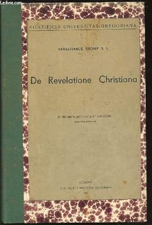 Image du vendeur pour DE REVELATIONE CHRISTIANA - PONTIFICIA UNIVERSITAS GREGORIANA. mis en vente par Le-Livre