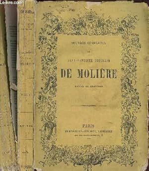 Image du vendeur pour OEUVRES COMPLETES DE JEAN-BAPTISTE POQUELIN DE MOLIERE EN 2 TOMES : mis en vente par Le-Livre