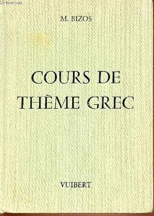Seller image for COURS DE THEME GREC - 9EME EDITION. for sale by Le-Livre