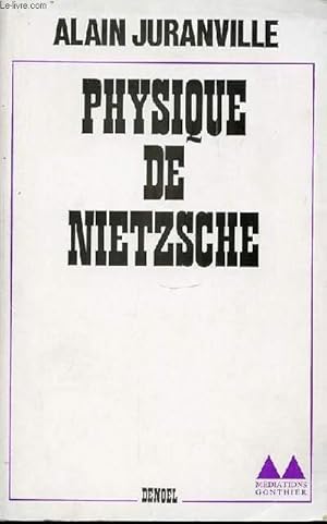 Bild des Verkufers fr PHYSIQUE DE NIETZSHE. COLLECTION GRAND FORMAT MEDIATION. zum Verkauf von Le-Livre
