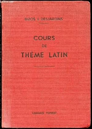 Bild des Verkufers fr COURS DE THEME LATIN. zum Verkauf von Le-Livre