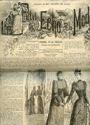 Seller image for PETIT ECHO DE LA MODE N4 / 25 JANVIER 1891 - Causerie / Moyen de se faire aimer / Messieurs de Cisay / Bordure au point russe / Modle de chapeau de Mme Dudemaine / Chapeau Lamballe en feutre pelucheux / Raymond de Vauclair / Ce que femme veut ETC. for sale by Le-Livre