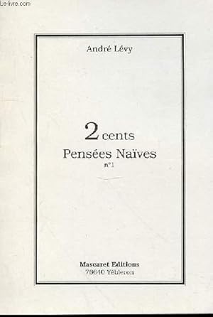 Bild des Verkufers fr 2 CENTS PENSEES NAIVES N1 - zum Verkauf von Le-Livre