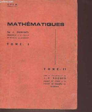 Bild des Verkufers fr MATHEMATIQUES TOME 1 & TOME 2. zum Verkauf von Le-Livre