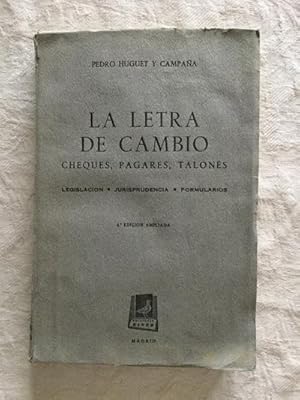 Imagen del vendedor de La letra de cambio. Cheques, pagares, talones a la venta por Libros Ambig