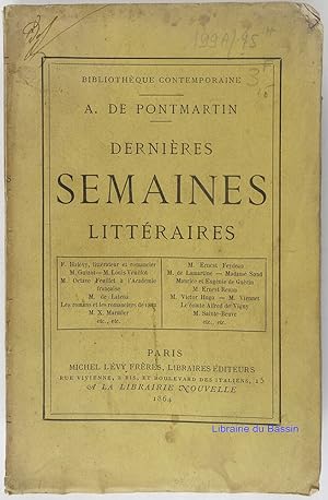 Dernières semaines littéraires