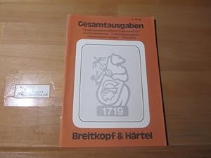 Prospekt : Gesamtausgaben