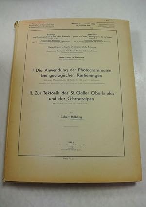 I. Die Anwendung der Photogrammetrie bei geologischen Kartierungen. II. Zur Tektonik des St. Gall...