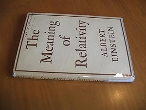 Imagen del vendedor de The Meaning Of Relativity. Second Edition (With New Appendix I) a la venta por Arroyo Seco Books, Pasadena, Member IOBA