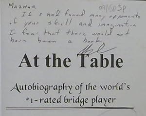 Seller image for At the Table: The Autobiography of the World's #1 Rated Bridge Player for sale by Chapter 1