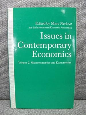 Seller image for Issues in Contemporary Economics: Volume 2: Macroeconomics and Econometrics for sale by PsychoBabel & Skoob Books