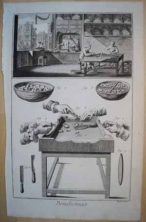 Bouchonnier. Handwerker. Original Kupferstich um 1780