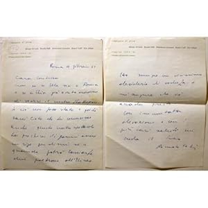 Letter from Romolo Valli and "Company Semistabile" to Countess Pecci Blunt