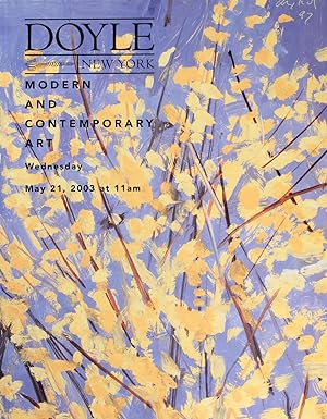 Doyle New York : Modern and Contemporary Art, European and American Art: December 3, 2003