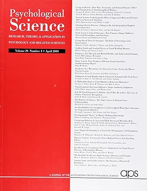 Psychological Science (Volume 20, Number 4, April 2009)