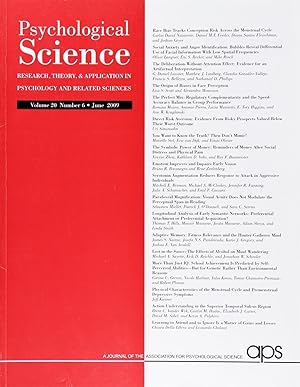 Psychological Science (Volume 20, Number 6, June 2009)