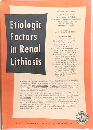 Immagine del venditore per Etiologic Factors In Renal Lithiasis venduto da Firefly Bookstore