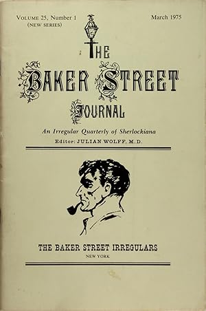 Seller image for Baker Street Journal, The: an Irregular Quarterly of Sherlockiana (March, 1975, New Series, Volume 25, Number 1) for sale by Firefly Bookstore