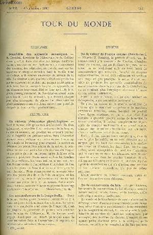 Image du vendeur pour LE COSMOS - REVUE DES SCIENCES ET DE LEURS APPLICATIONS N 293 - Sensibilit des appareils sismiques, Un curieux phnomne physiologique, Les accumulateurs de la lampe Stella, De la valeur de l'ozone comme dsinfectant, De la conservation du lait mis en vente par Le-Livre