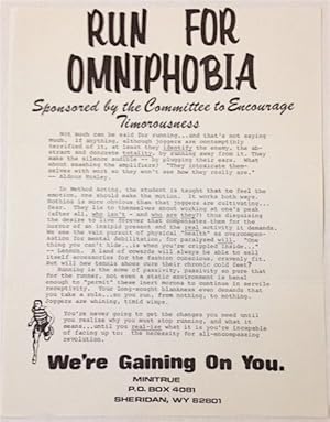 Run for Omniphobia. Sponsored by the committee to encourage timorousness (handbill)