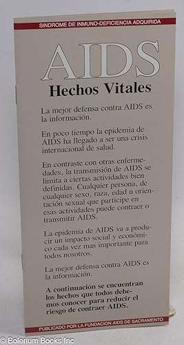 AIDS: hechos vitales [pamphlet]
