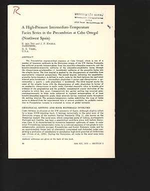 Image du vendeur pour A High-Pressure Intermediate-Temperature Facies Series in the Precambrian at Cabo Ortegal (Northwest Spain). mis en vente par Antiquariat Bookfarm