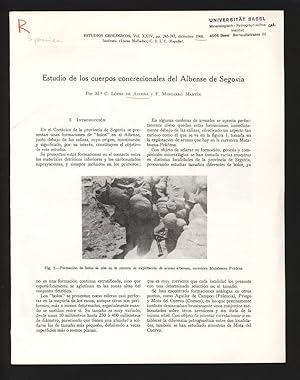 Imagen del vendedor de Estudio de los cuerpos concrecionales del Albense de Segovia. Estudios Geologicos, vol. XXIV, pp. 243-247, diciembre 1968. Instituto Lucas Mallada, C. S. I. C. (Espana). a la venta por Antiquariat Bookfarm