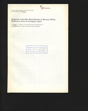 Image du vendeur pour Epigenetic Lead-Zinc Mineralization in Miocene Pebbly Mudstones, Sierra de Cartagena, Spain. Mineral. Deposita (Berl.) 10, 362-373, 1975, Springer-Verlag. mis en vente par Antiquariat Bookfarm