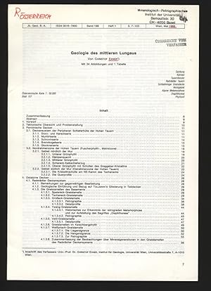 Geologie des mittleren Lungaus. Jb. Geol. B.-A., Band 132, Heft 1, S. 7-103, 1989.