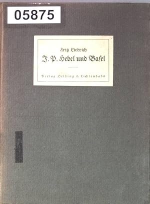 Bild des Verkufers fr J.P.Hebel und Basel. zum Verkauf von books4less (Versandantiquariat Petra Gros GmbH & Co. KG)
