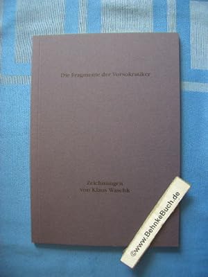 Seller image for Die Fragmente der Vorsokratiker. Epicharmos Demokrit. for sale by Antiquariat BehnkeBuch