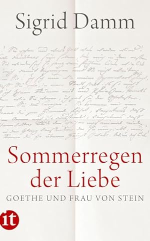 Seller image for Sommerregen der Liebe« : Goethe und Frau von Stein for sale by AHA-BUCH GmbH