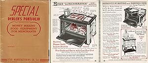 STAR MANUFACTURING CO. INC. SPECIAL DEALER'S PORTFOLIO, MONEY MAKING FOOD EQUIPMENT FOR MERCHANTS...