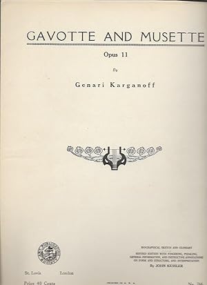 Immagine del venditore per Gavotte and Musette, Opus 11 (Art Publication Society, No. 766) venduto da Bookfeathers, LLC