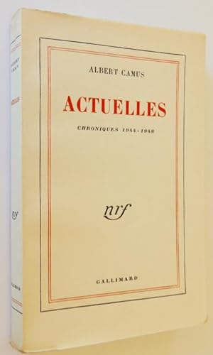 Image du vendeur pour Actuelles. Chroniques 1944-1948 mis en vente par Librairie Lis Tes Ratures