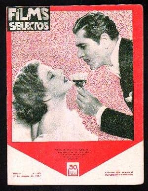 REVISTA FILMS SELECTOS. AÑO IV. Nº 150. 26 DE AGOSTO DE 1933. (SUPLEMENTO ARTISTICO).