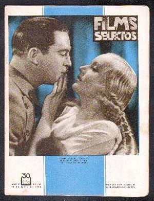 REVISTA FILMS SELECTOS. AÑO V. Nº 192. 16 DE JUNIO DE 1934. (SUPLEMENTO ARTISTICO).