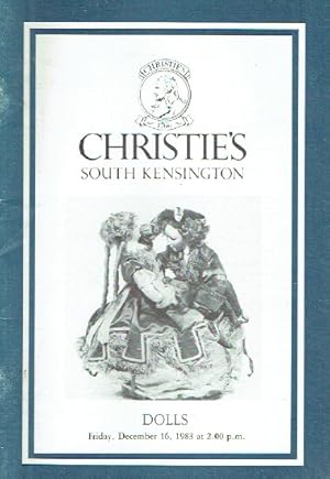 Christies December 1983 Dolls