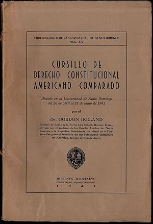 Imagen del vendedor de CURSILLO DE DERECHO CONSTITUCIONAL AMERICANO COMPARADO a la venta por Librera Maxtor