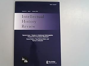 Bild des Verkufers fr Intellectual history review : journal of the International Society for Intellectual History. Volume 26, Issue 1, January 2016. Special Issue: Studies in Intellectual Historiography, Festschrift for Constance Blackwell. zum Verkauf von Antiquariat Bookfarm
