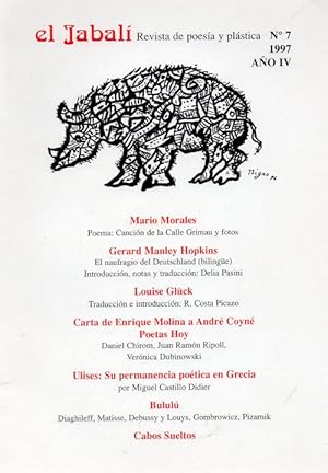 Imagen del vendedor de el jabali,revista illustrda de poesia y plastica-num.71997-ano IV- a la venta por JP Livres