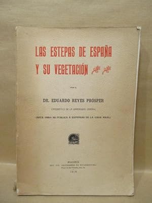 Imagen del vendedor de LAS ESTEPAS DE ESPAA Y SU VEGETACIN a la venta por LIBRERIA ANTICUARIA LUCES DE BOHEMIA