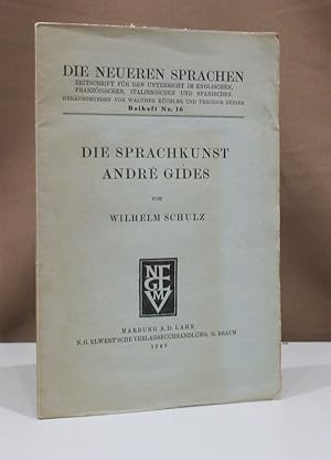 Bild des Verkufers fr Die Sprachkunst Andr Gides. zum Verkauf von Dieter Eckert