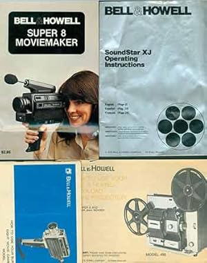 Image du vendeur pour Bell & Howell instruction manuals for SoundStar XJ, Super Eight Movie Camera Model 374, Super 8 Moviemaker, Autoload Movie Projector Model 456. mis en vente par Wittenborn Art Books