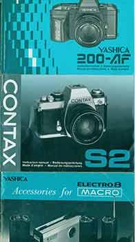 Imagen del vendedor de Instruction manuals for Contax S2, Yashica 200-AF, Yashica accessories for Electro8 Macro. a la venta por Wittenborn Art Books