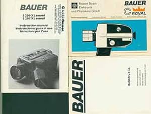 Imagen del vendedor de Bauer instruction manuals for Bauer C 5 XL, Bauer S 209 XL sound S 207 XL sound, Bauer C Royal. a la venta por Wittenborn Art Books