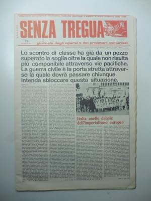 Senza tregua. Giornale degli operai e dei proletari comunisti. Speciale