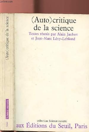 Image du vendeur pour (AUTO)CRITIQUE DE LA SCIENCE mis en vente par Le-Livre