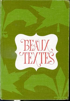Seller image for Beaux textes des Lettres Franaises et Canadiennes-franaises avec notes explicatives - 6e dition for sale by Librairie Le Nord